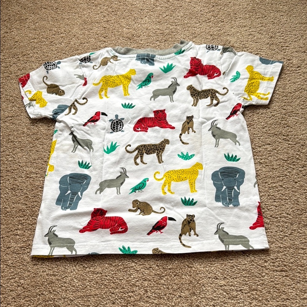 Kids Animal Print T-Shirt, size 7 - Picture 2 of 6